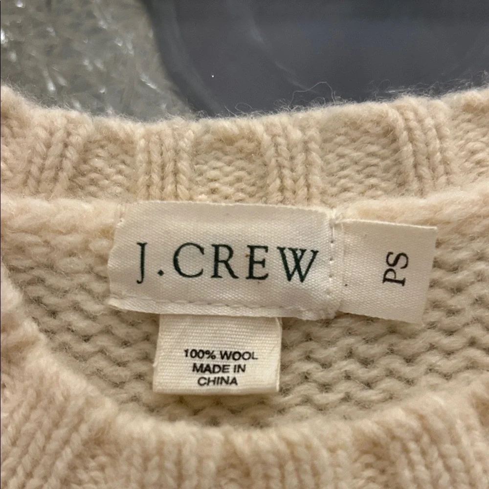 J.Crew Beige Knit Pullover Vintage J. Crew